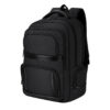 Zwarte polyester rugzak - Met 15 inch laptopvak - 30 x 45 cm