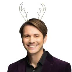 Alternative view of Rendier Diadeem - Met belletjes  - Goud