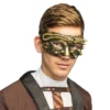 Steampunk masker - Oogmasker met elastiek sluiting - Goud