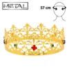 Metalen kroon - Met diamanten - Goud - Afbeelding 2