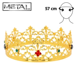 Alternative view of Metalen kroon - Met diamanten - Goud