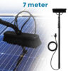 Duradis 3-in-1 Telescopische Wasborstel met Waterdoorvoer – Met allround Borstel, Driekoppige Borstel & Inwasser-Trekker - 7 meter - Afbeelding 9