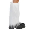 Beenwarmers - Fluffy 80s Retro Party Beenwarmers - Wit