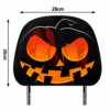 Halloween Auto Hoofdsteunhoezen – Pompoen gezicht – 2 stuks - Afbeelding 2