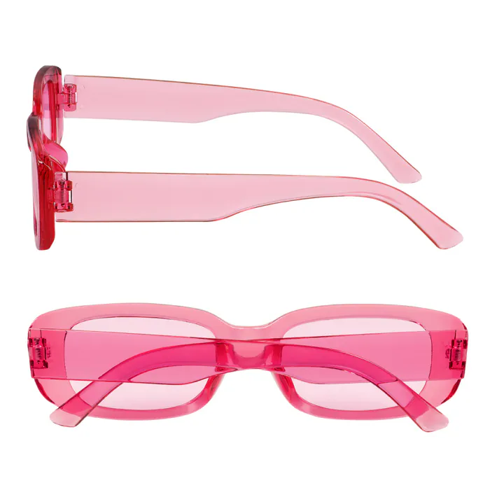 Partybril classic dik montuur - Roze & Zwart - Festivalbril - Afbeelding 6