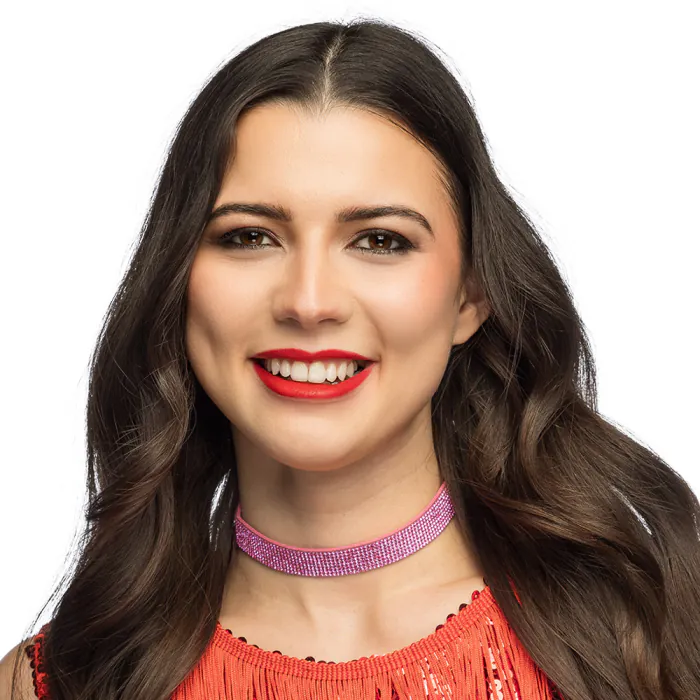 Glitter choker - ketting - Glitter - Roze