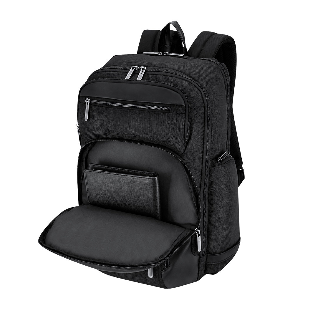 Laptop rugzak 15 inch - Waterbestendig - 15 liter - 30 x 43 cm - Zwart - Afbeelding 5