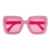 2 Partybrillen - Roze & Zwart - Festivalbril - Afbeelding 8