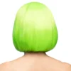 Boblijn pruik - UV Blacklight Cabaret pruik - Neon groen - Afbeelding 3