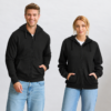 Unisex zwart vest met ritssluiting en capuchon - 280 g/m² - Maat XL - Afbeelding 6