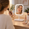Duradis - Kantelbare make-up spiegel op standaard - Met touch lichtbediening - USB oplaadbaar - Afbeelding 9
