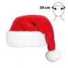 Fluffy kerstmuts - Volwassenen - 59 cm - Afbeelding 3