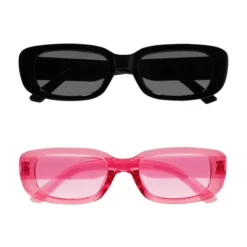 Alternative view of Partybril classic dik montuur - Roze & Zwart - Festivalbril