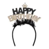 Happy Birthday haarband - Diadeem - Zwart - Afbeelding 2