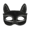 Kattenmasker - Dierenmasker met lintsluiting - Zwart - Afbeelding 2