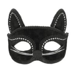 Alternative view of Kattenmasker - Dierenmasker met lintsluiting - Zwart