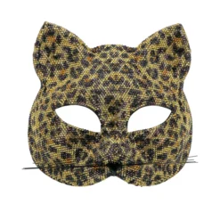 Alternative view of Cheetah masker met elastieken sluiting - Dierenmasker - Diamant