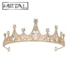 Metalen tiara - Kroontje met steentjes - Roségoud - Afbeelding 2