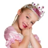 Happy Birthday tiara - Kroon - Zilver met Roze