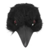 Kraaien masker - Verkleedmasker - Zwart - Afbeelding 2
