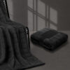 Fleece deken - 170 x 130 cm - Grijs - Afbeelding 7