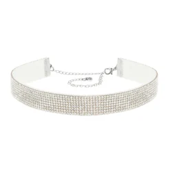 Alternative view of Glitter choker - ketting - Glitter - Zilver