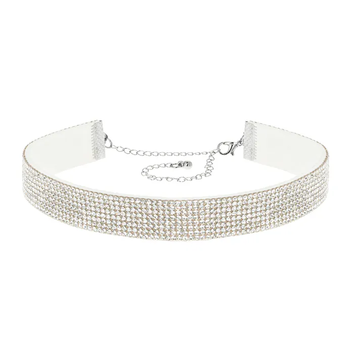 Glitter choker - ketting - Glitter - Zilver - Afbeelding 2