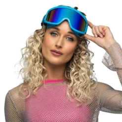 Party skibril - Verstelbare feestbril - Blauw