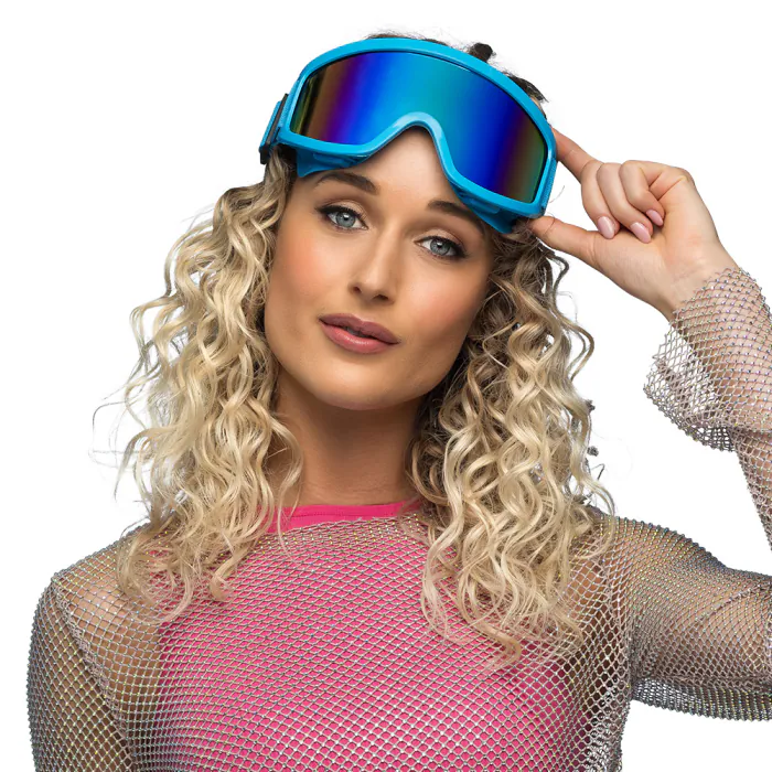 Party skibril - Verstelbare feestbril - Blauw