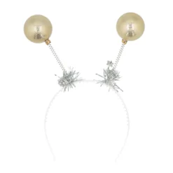 Alternative view of Diadeem met kerstballen - Haarband - Kerst - Goud & Zilver