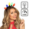 LED diadeem met multicolor verlichting - Lichtgevende haarband - Afbeelding 2