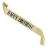 Sjerp Happy Birthday - Goud met zwarte letters - 150 cm - Afbeelding 3