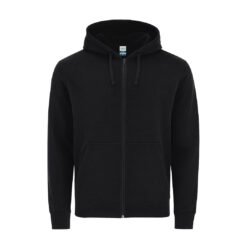 Unisex zwart vest met ritssluiting en capuchon - 280 g/m² - Maat XL