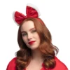 Kerst haarband - diadeem - Met glitters - Afbeelding 3
