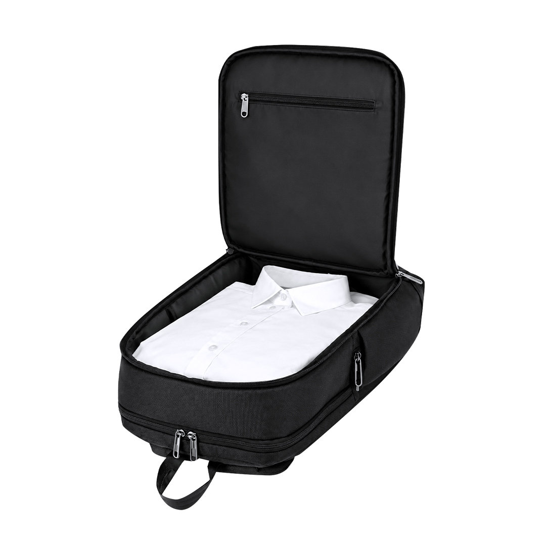 Laptop rugzak 15 inch - Waterbestendig - 15 liter - 30 x 43 cm - Zwart - Afbeelding 7