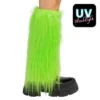 Beenwarmers UV Blacklight - Fluffy 80s Retro Party Beenwarmers - Neon groen