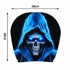 Alternative view of Halloween Auto Hoofdsteunhoezen – Blauw skelet – 2 stuks