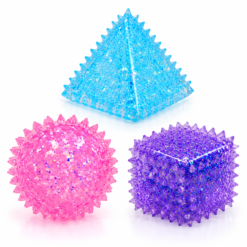 3 stuks - Squishy Glitter Cube – Zachte Stressbal Fidget Toy – Slow Rising – Kleuren assortiment