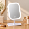 Duradis - Kantelbare make-up spiegel op standaard - Met touch lichtbediening - USB oplaadbaar - Afbeelding 7