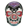 Zwart schedelmasker  - Verkleedmasker Dia de los Muertos - Diamantjes - Afbeelding 2