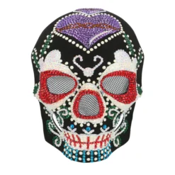 Alternative view of Zwart schedelmasker  - Verkleedmasker Dia de los Muertos - Diamantjes