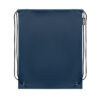 Blauwe RPET gymtas - Sporttas rugzak met trekkoorden 33,5 x 42 cm - Afbeelding 2