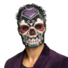 Zwart schedelmasker  - Verkleedmasker Dia de los Muertos - Diamantjes