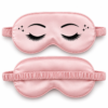 Slaapmasker wimpers met sterretjes - Satijn - Roze - Afbeelding 3