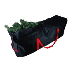 Kerstboom opbergtas - Rood met zwart - 124 x 48 cm