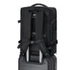 Zwarte polyester rugzak - Met zijvakken en laptopvak - 30 x 46 cm - Afbeelding 15