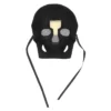 Zwart schedelmasker  - Verkleedmasker Dia de los Muertos - Diamantjes - Afbeelding 4