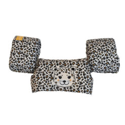 Swim Jumper met panterprint beige 15-30 kg