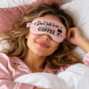 Slaapmasker Don't talk to me before coffee - Satijn - Roze - Afbeelding 4