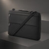 Zwarte Laptoptas met Schouderband – 15 inch laptophoes met Handvat & Voorvakken – Zakelijke Computertas - Afbeelding 11